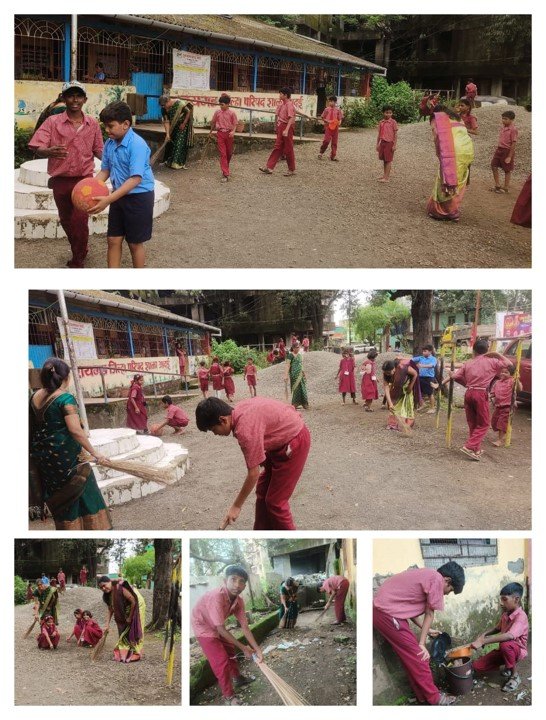 शालेय परिसर स्वच्छता